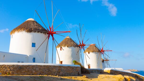 Greece Mykonos Windmills