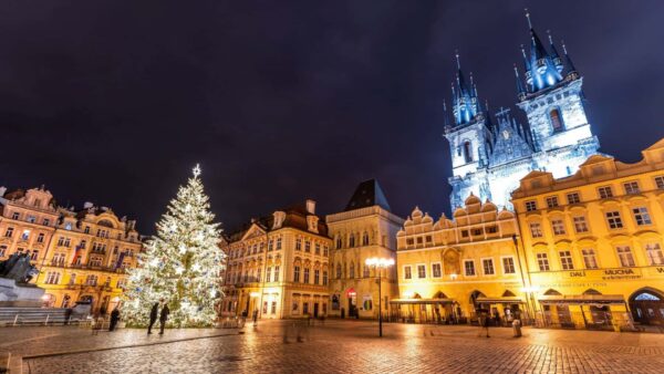 DecoraciÃ³n navideÃ±a en Praga