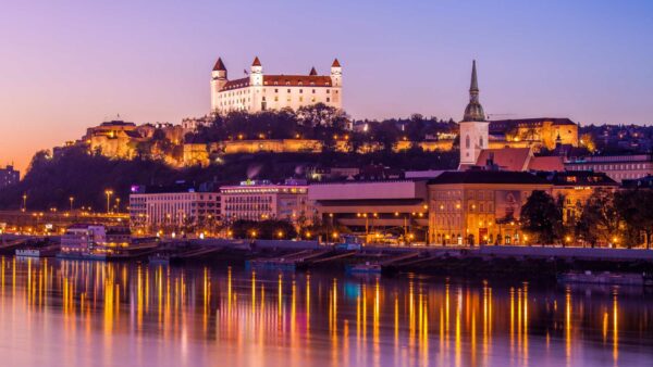 Bratislava, castell i Danubi